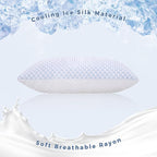 OSBED Cooling Adjustable Shredded Memory Foam Pillows Queen Size Set of 4 - Image 2