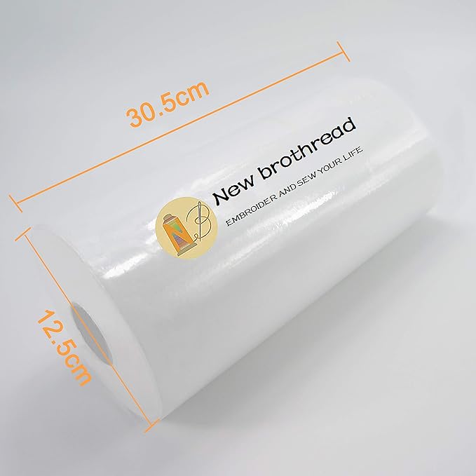 New brothread Tear Away Machine Embroidery Stabilizer Backing 12" x 50 Yd roll - Image 2
