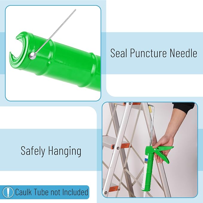Bates- Caulking Silicone Gun, 10:1 Thrust Ratio, Hand Caulking Guns, No Drip - Image 3