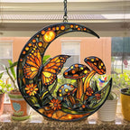 Cresent Forest Butterfly Acrylic Suncatcher Stained Glass Effect Window Car - Image 4