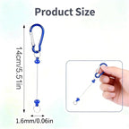 22 PCS Beadable Keychains Bars Bulk 11 Colors DIY Beaded Keychain Making Kit - Image 4