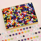 DUQGUHO Pearls for Bracelets 8mm Colorful Beads for Jewelry Making Fake Pearl - Image 4