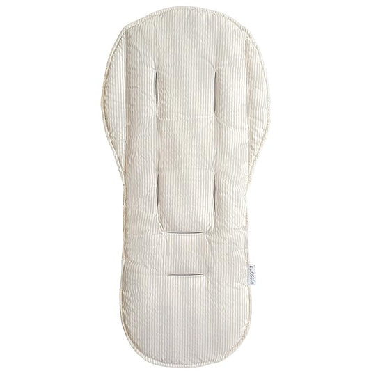 Suessie Stroller Liner - Universal and Reversible Seat Insert, Sand Stripe