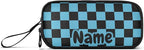 Custom Black Blue Checkered Pattern Pencil Case Box Boys Girls Personalized - Image 6