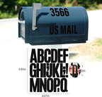 Letter Stickers, Mailbox Numbers, 3 Inch Waterproof Vinyl Alphabet | 3 Inch - Image 2
