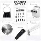 Bopei Measuring Cups and Spoons Set Stainless Steel 10 Piece - Image 6