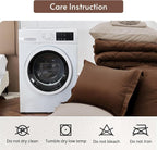MUXHOMO 7 Pieces California King Comforter Set, Reversible Bed in a Bag Cal - Image 9
