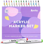 Arrtx Acrylic Markers 30A, Brush Tip Acrylic Paint Pens Markers by Arrtx