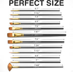 Professional Artist Paint Brush Set of 12 - Image 7