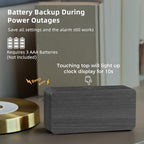 uscce Wooden Digital Alarm Clocks - Image 7