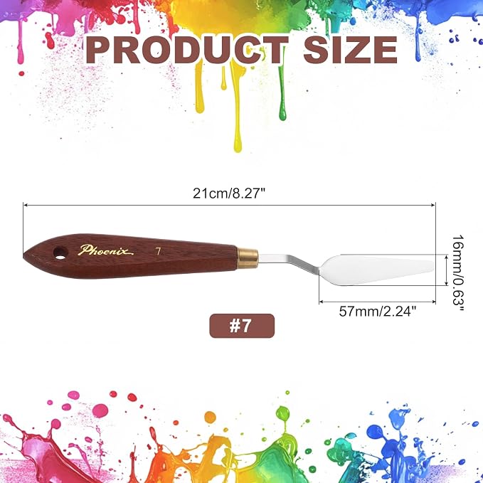 MECCANIXITY Pack of 1 Palette Knife No.7, 8.3" Long Palette Knives - Image 2