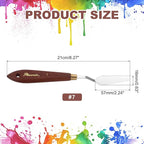 MECCANIXITY Pack of 1 Palette Knife No.7, 8.3" Long Palette Knives - Image 2