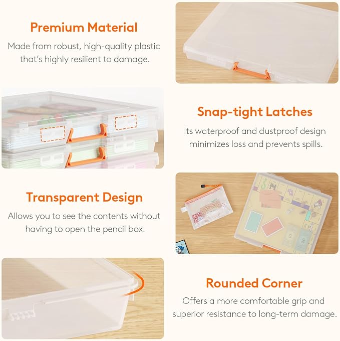 Lifewit 8 Pcs Board Game Storage Boxes, 12.2x10.6'' Paper Container - Image 5