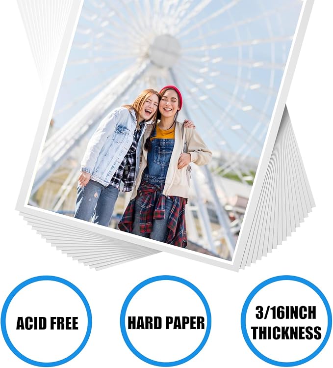 EPHECH 30Pack 12" x 16.5" White Foam Board - Image 5