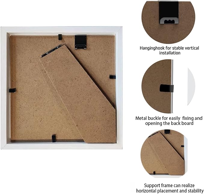 5x5 Small Shadow Box Frame Display Case, Display Case Box - Image 3