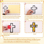 Renbuzhu 36PCS Fathers Day Crafts Bulk: Father's Religious Paper Suncatchers - Image 5
