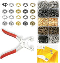 GTAAOY 100 Sets 9.5mm Metal Snaps Buttons Perfect by GTAAOY