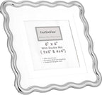 Silver 6x6'' Wave Design Picture Frame - Image 8