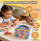 Ixiaoyoo 88 Colors Polymer Clay, Oven Bake DIY Modeling Clay - Image 5