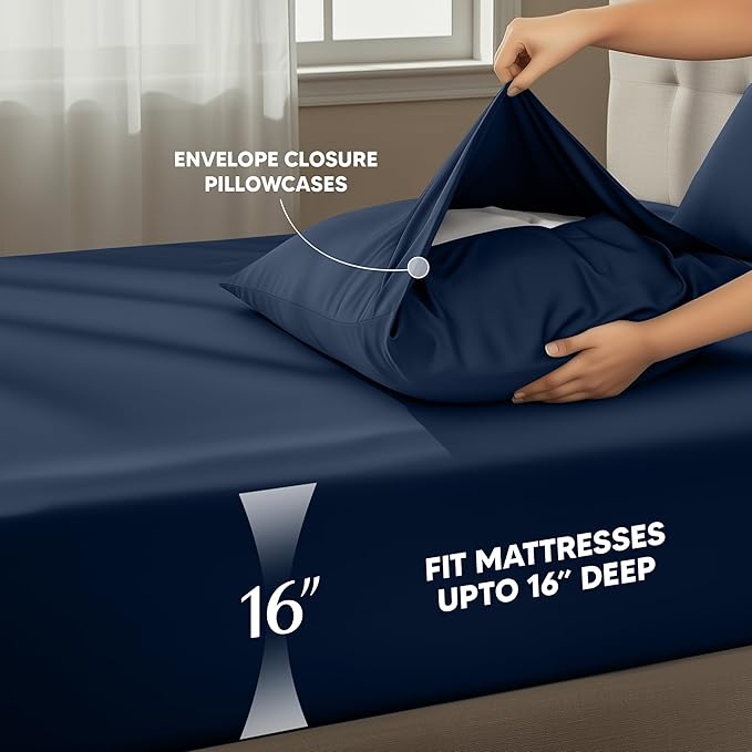 Utopia Bedding California King Size Sheet Set – 4 Piece Bed Sheets, Soft and - Image 4