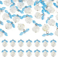 FASHEWELRY 30pcs Crystal Glass Flower Pendants by FASHEWELRY
