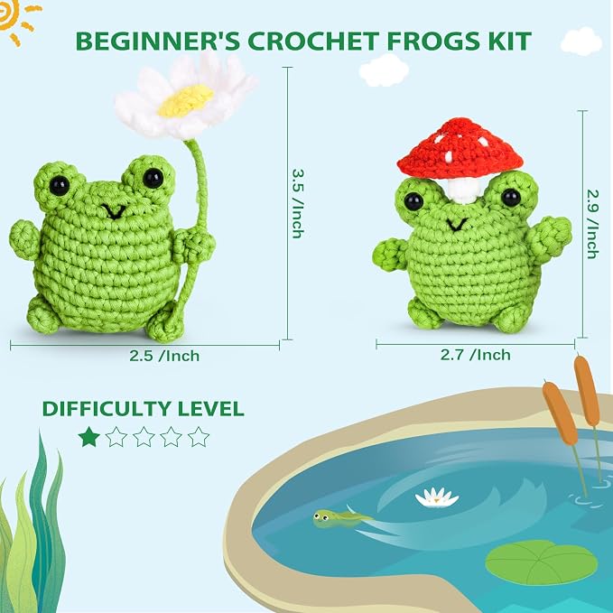 Crochetta Crochet Kit for Beginners, Beginner Crochet Animal Kits for Adults - Image 6