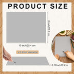 Yeaqee 4 Pcs 8 x 10 Inch Linoleum Block Rubber Carving Block Soft Linocut - Image 2