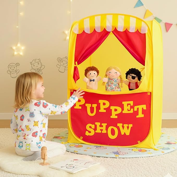 Alvantor® Pop Up Puppet Show Theater & Lemonade Stand, Pretend Playhouse Kids by Alvantor
