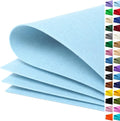 Baby Blue Large Felt Fabric 36" x 36", 1mm Stiff Felt Sheet, Nonwoven Fabric by ZANEXIR