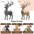 Nicpro Metallic Sahara Gold Acrylic Paint, 33.8oz/1000ml Gold Leaf Paint | Non - Image 6