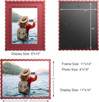 11x14 Wavy Picture Frame With Mat - Image 2