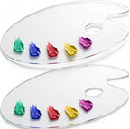 DUGATO Clear Acrylic Paint Palette, 11.8 x 7.9 in | Medium Size Palette by DUGATO