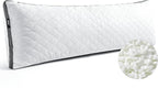 Rainmr Shredded Memory Foam Thick Body Pillow, Breathable Extra-Firm Large by RainmrBedding