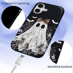 Case for iPhone 17, Scratch Resistant Hybrid Double Layer Hard Shell，Lace Ghost - Image 4