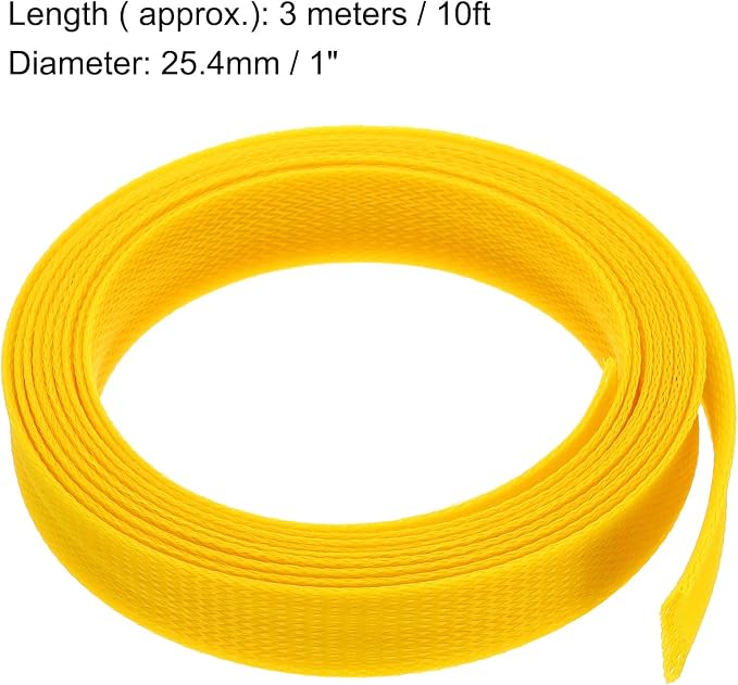 uxcell Expandable Sleeving, 1 9/16-inch 10ft Cable Sleeve - Image 3