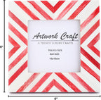 Picture Photo Frame Chevron Herringbone Art Inspired Vintage Table-Top/Wall - Image 7