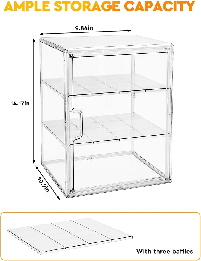 MEI NIAN Pastry Display Case, Bread Box - Image 3