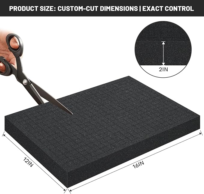 8 PCS 16x12x2 Inch Pick and Pluck Foam Inserts - Image 2