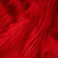 Red Faux Fur Fabric by The Yard by Qidkeo