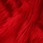 Red Faux Fur Fabric by The Yard by Qidkeo