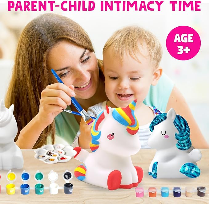 Goodyking Paint Your Own Unicorn Lamp Art Kit, DIY Night Light, Arts & Crafts - Image 5