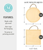 Martha Stewart, Circle and Square Wood Plaque Set - Image 4