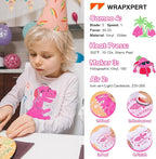 WRAPXPERT Pink Glitter HTV Hot Pink Heat Transfer Vinyl Roll - Image 3