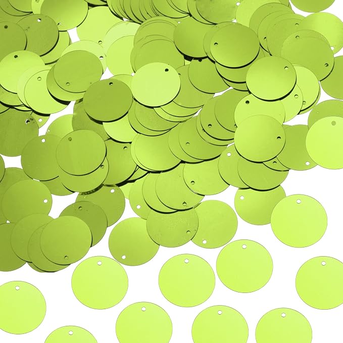 MECCANIXITY 700 Pcs Flat Round Sequins 15mm/0.6 Inch Loose Paillettes Craft by MECCANIXITY
