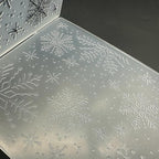 3D Plastic Embossing Folder Template Christmas and Winter Snowflakes Texture - Image 5