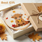 Louise Maelys Highland Cow Embroidery Kit - Image 7