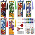 ACRNIGHEET 6PCS Cross Stitch Bookmark Kit by ACRNIGHEET