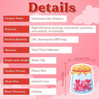 Valentines Party Favors | 100 PCS Valentines Stickers - Image 6