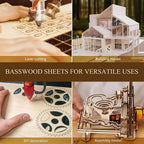 48 Pack Basswood Sheets 12"x12"x1/8" 3mm Basswood - Image 2