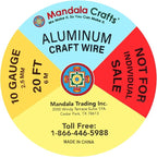 Mandala Crafts 10 GA Turquoise Pink Assorted Anodized Aluminum Craft Wire | 120 - Image 3